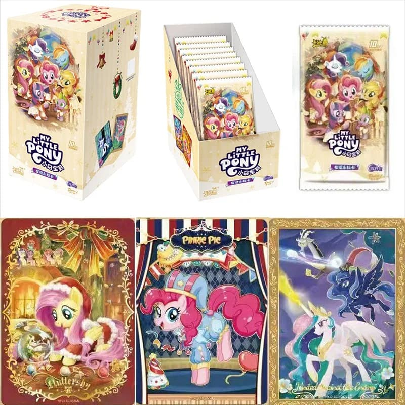Scatola originale Carte KAYOU My Little Pony originali Bright Moon Pack 10a edizione Carte ZR Fun Shadow 1 Rainbow 2 Carte da collezione