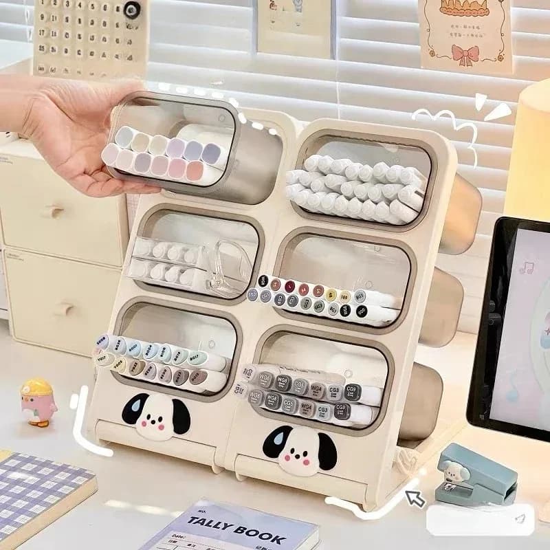 Portapenne obliquo plug-in, scrivania da ufficio, scrivania per studenti, pennarello, portapenne, uovo per trucco, pennello per trucco, portaoggetti