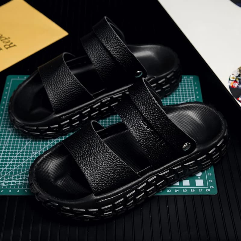 Summer Men's Eva Slippers Minimalist Non-slip Wear-resistant Soft Sole Outdoor Fashion Casual Flat Beach Sandals