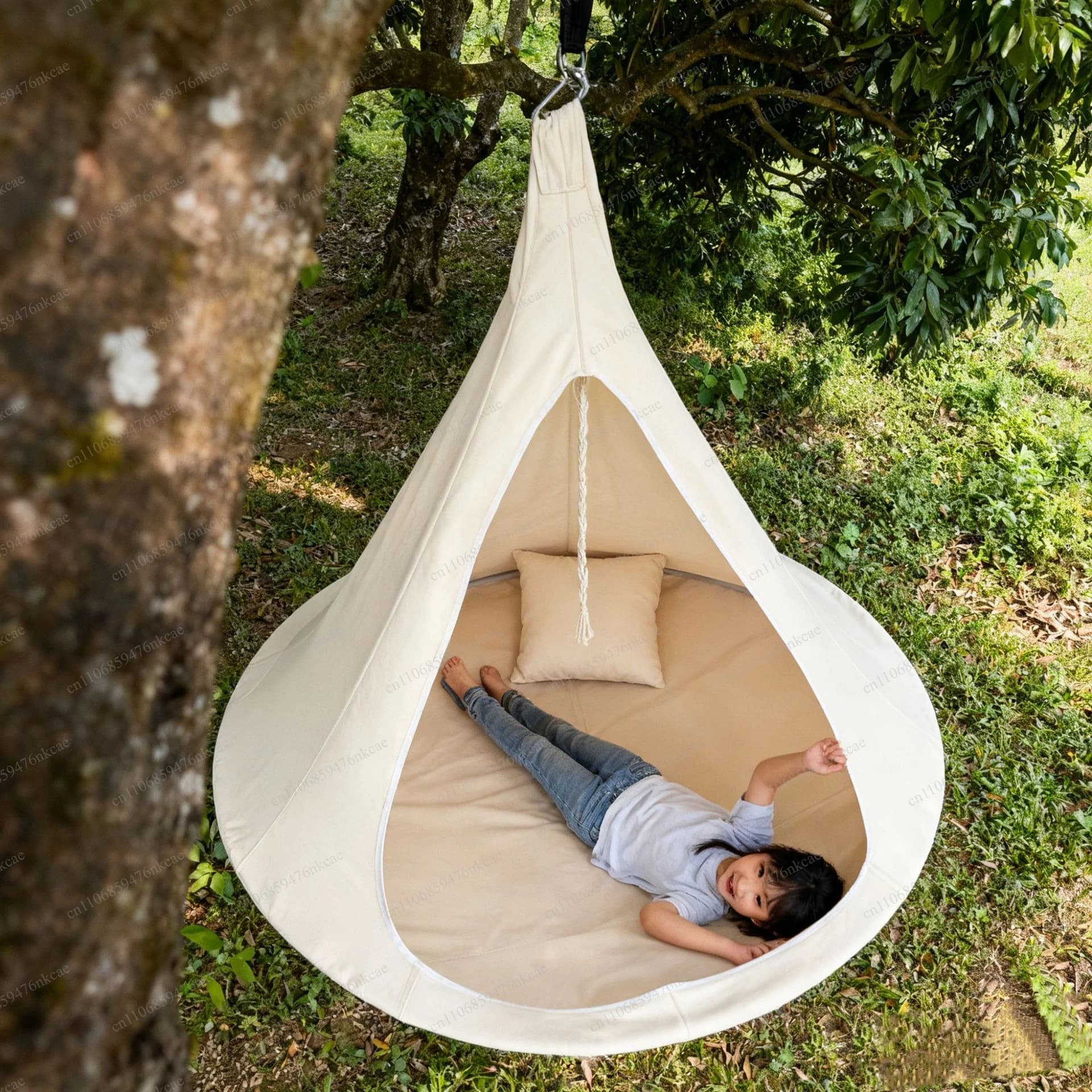 Hammock Swing Outdoor Swing Hammock Self-driving Tour Leisure Hanging Chair, Camp Swing Sky Tent
