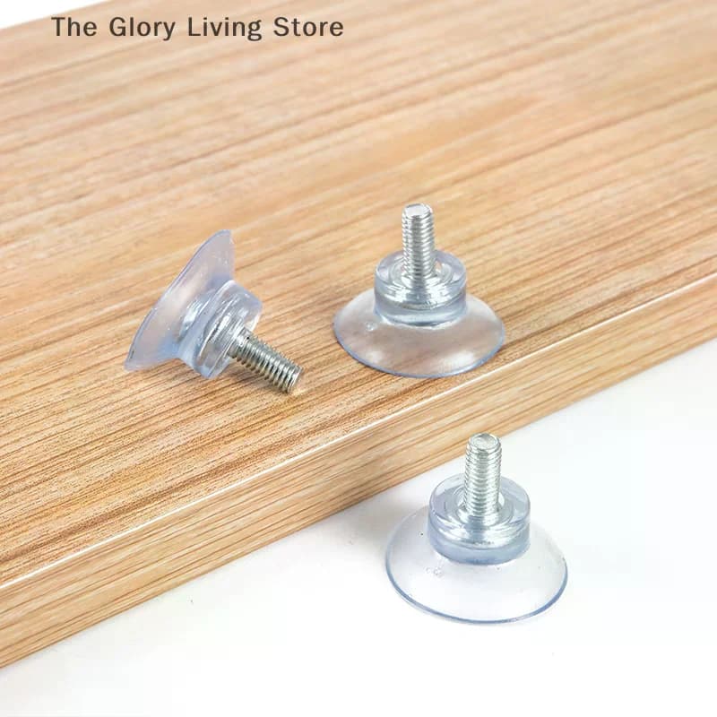 5 Pcs M6/M8 Screw Rubber Suction Cup Transparent Sucker Plastic Hooks