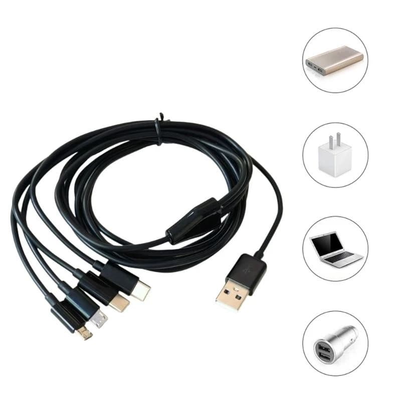 Efficiente cavo ricarica USB multiplo Cavo alimentazione per dispositivi USB micro tipo C