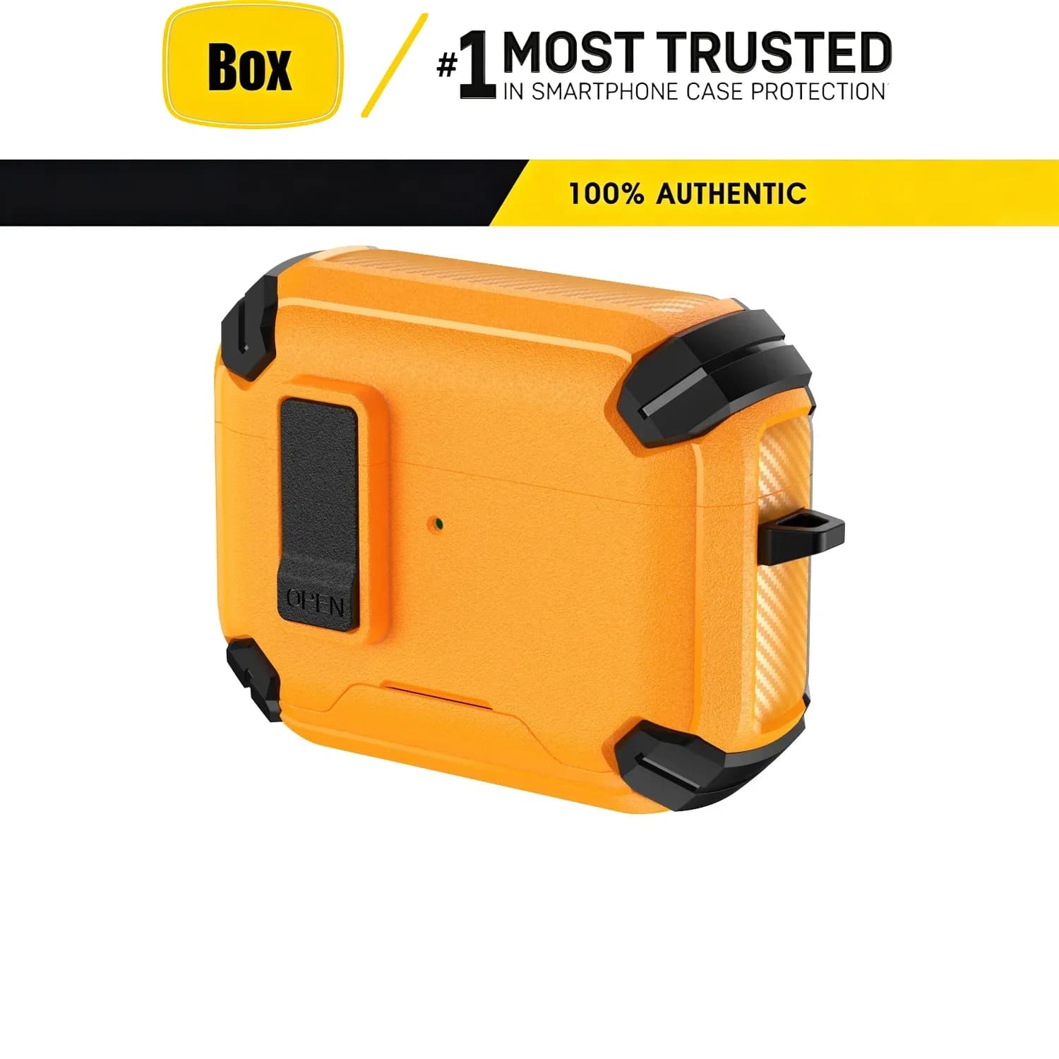 Custodia Protettiva Militare a Copertura Totale 360° per Auricolari AirPods Pro 4 3 2 1 con Clip di Blocco Sicuro e Supporto Telefono OTT-BOX