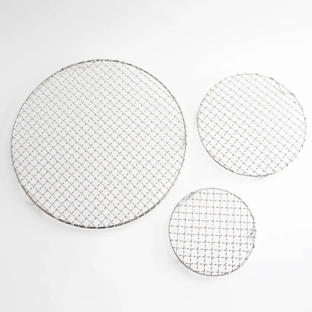 Kitchen Tools: Stainless Steel BBQ Cooling Grid, Round Shape with Feet, Air Frying Grid, Anti-Factor Grid Stackable for Steam Cooking