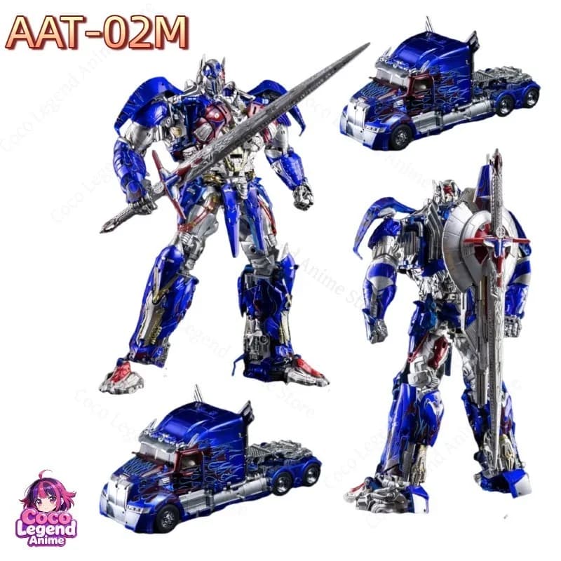 Disponibile AAT-02M Versione Verniciata in Metallo King of Knight Giocattolo Trasformabile Versione Cinematografica AAT Cavaliere Optimus Prime Action Figure Regalo