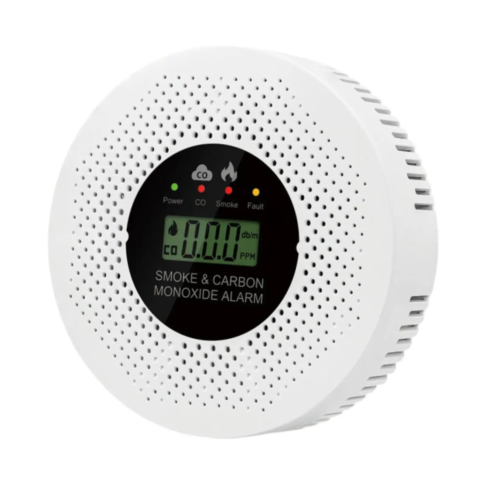 Rilevatore di Fumo e Monossido di Carbonio con Sensore in Plastica e Avvisi Visivi e Audio per Protezione da Fughe di Gas in Casa, Camper e Cucina