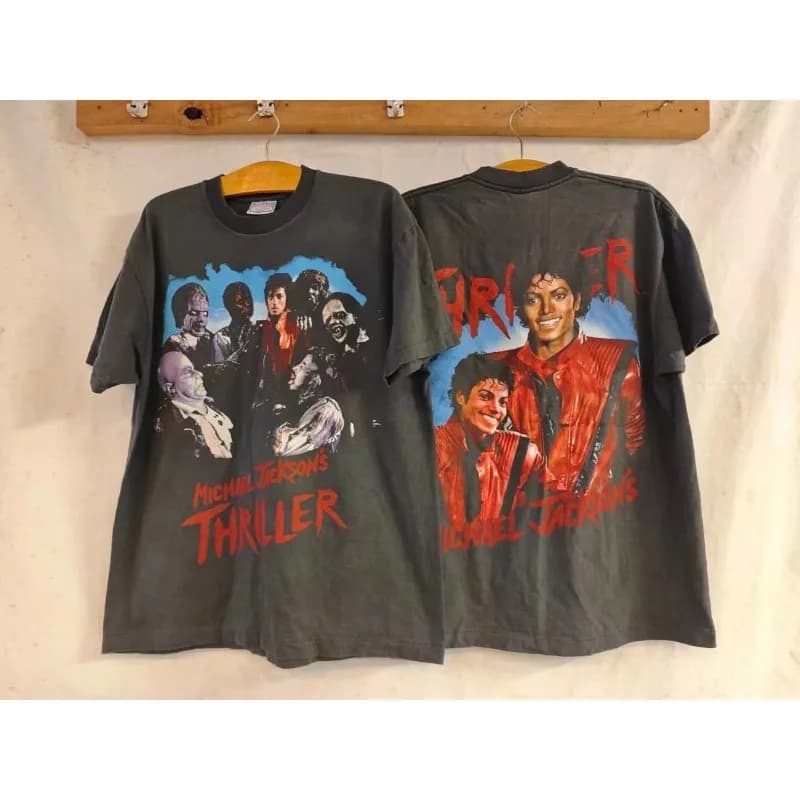T-shirt oversize Y2k a maniche corte da uomo e da donna in stile streetwear, tributo al classico modello di Michael Jackson