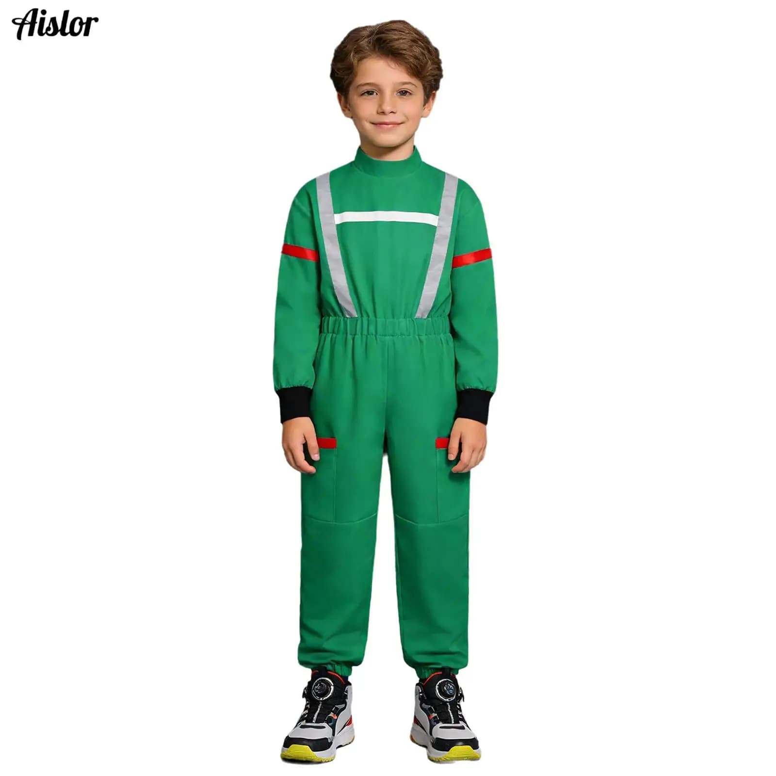 Costume da Astronauta per Bambini per Feste a Tema Spaziale, Giochi di Ruolo Scolastici, Travestimento per Ragazzi/Ragazze, Costume per Spettacoli con Colori Contrastanti