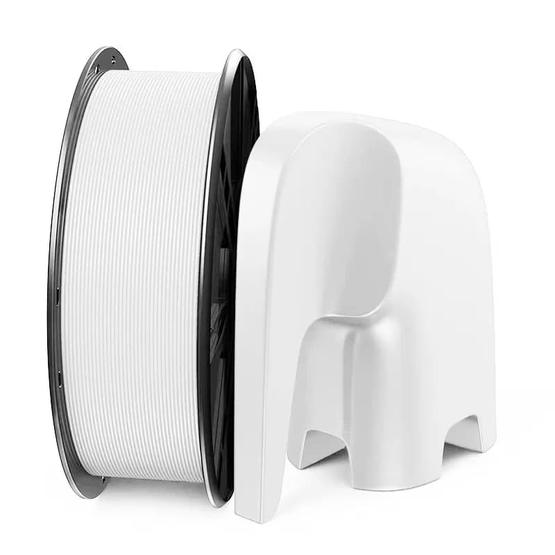 Filamento per stampante 3D PLA da 5 kg 1,75 mm - Alta resistenza, elevata purezza, inodore, senza intasamenti, senza filamenti avvolgenti, 5 kg di filamento Nero+Bianco
