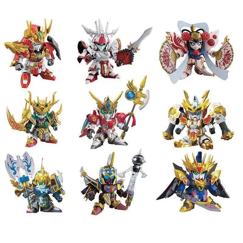 Tre Regni Anime Action Figures SD Sousou Teni Ryofu Koumei Kanu Shibai 8 cm Kit Modello Puzzle di Plastica Robot Giocattoli