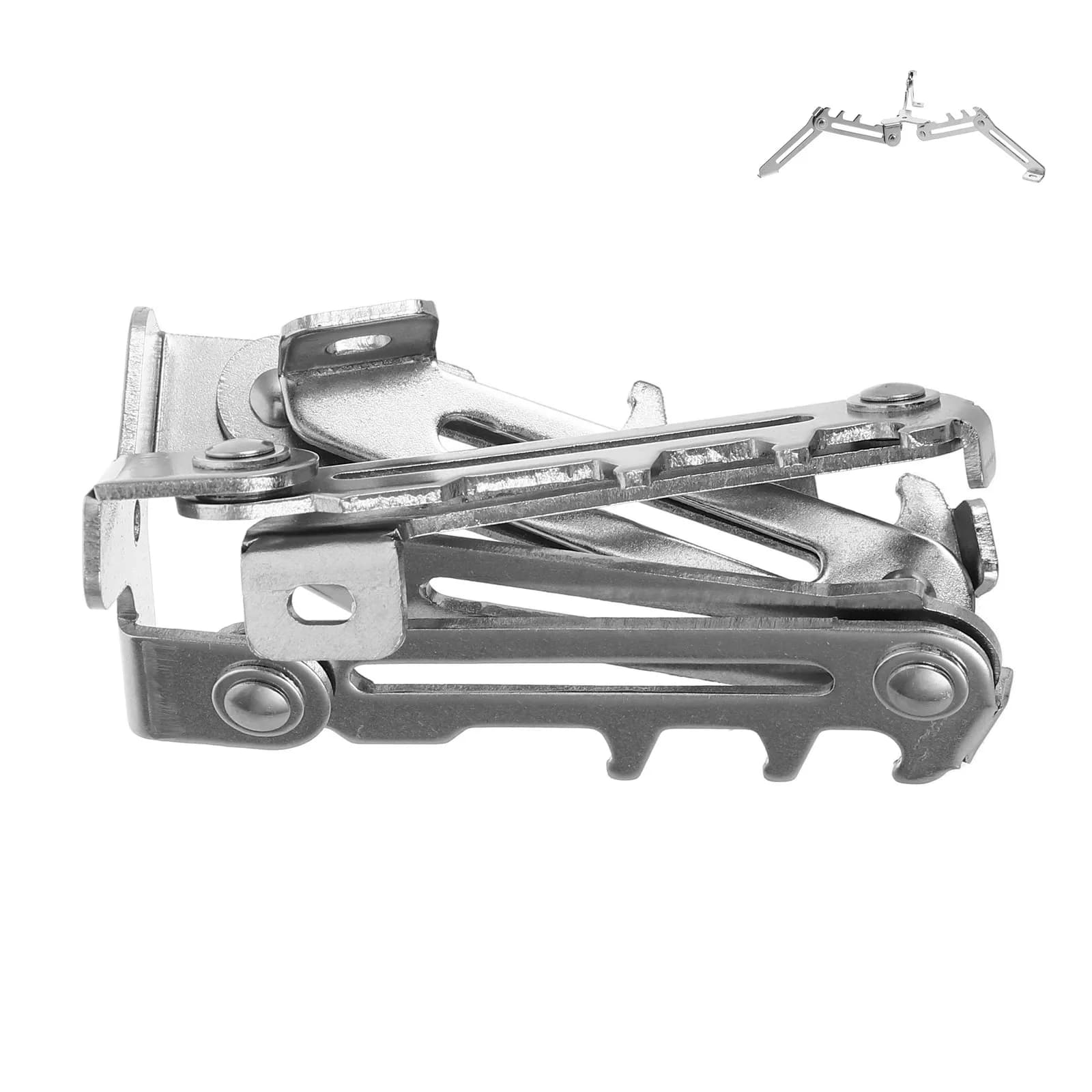 Supporto Pieghevole in Acciaio Inox per Bombole di Gas, Base Stabile per Campeggio, Escursionismo e Cucina all'Aperto, Supporto per Serbatoio di Propano