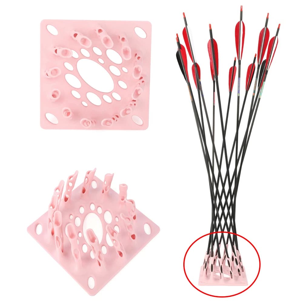 Supporto per Frecce da Tiro con l'Arco Stampato in 3D, Portafrecce in Plastica Portatile per Arco Ricurvo e Compound, Pratica di Tiro al Bersaglio