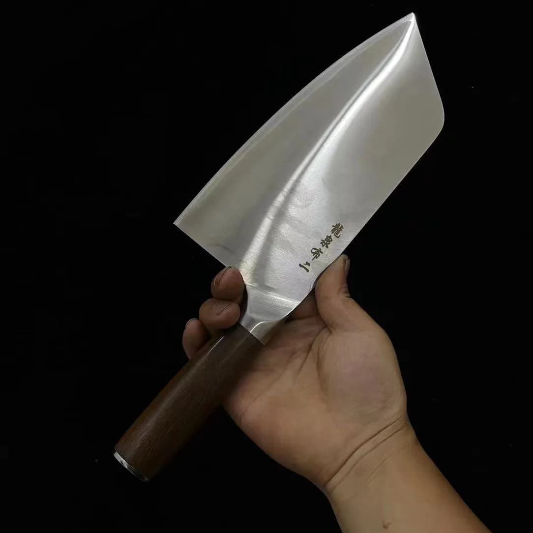 Coltello speciale BG42 in acciaio aeronautico lama a 3 strati lama da chef molto affilata da 8 pollici che affetta coltelli da cucina Longquan forgiati a mano