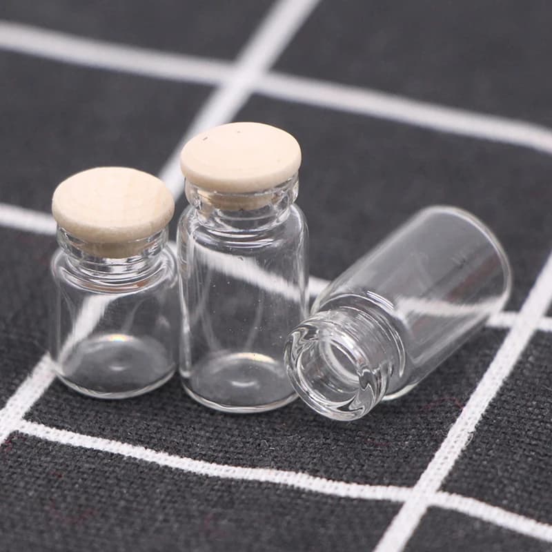 4 pcs home miniature candy jar in transparent glass kitchen food game scene transparent storage jar for home decoration of new dolls