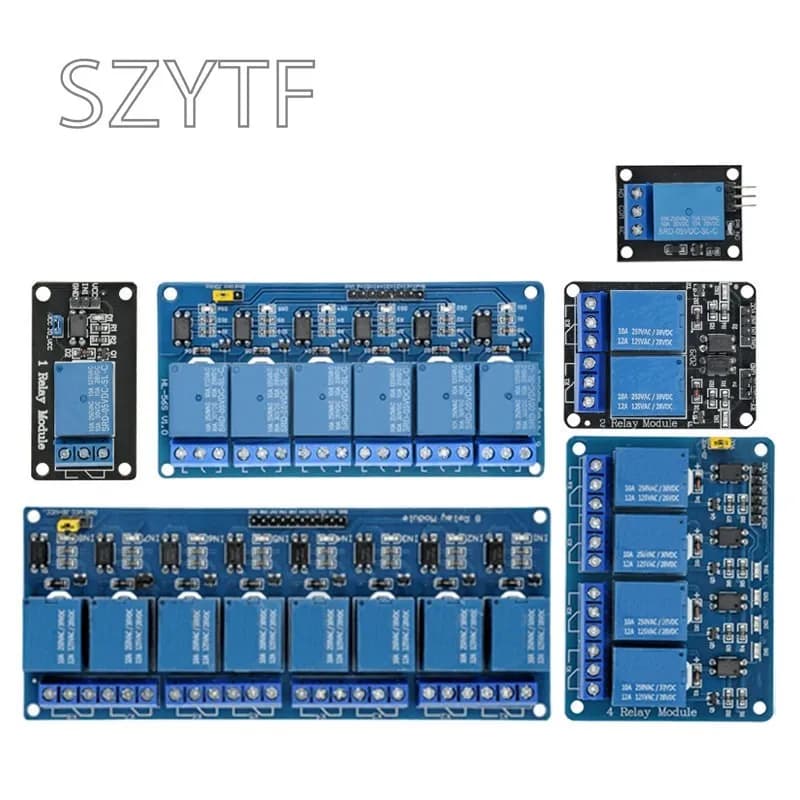 5V 1 2 4 6 8 Sleeve Relay Module With KY-019 Optic Coupler 1/2/4/6/8 Way For Arduino