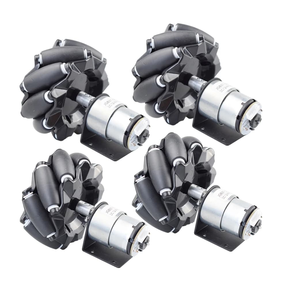 20KG Payload Mecanum Wheel Robot Car Chassis Kit with DC 12V Encoder Motor for Arduino ROS STM32 Raspberry Pi DIY