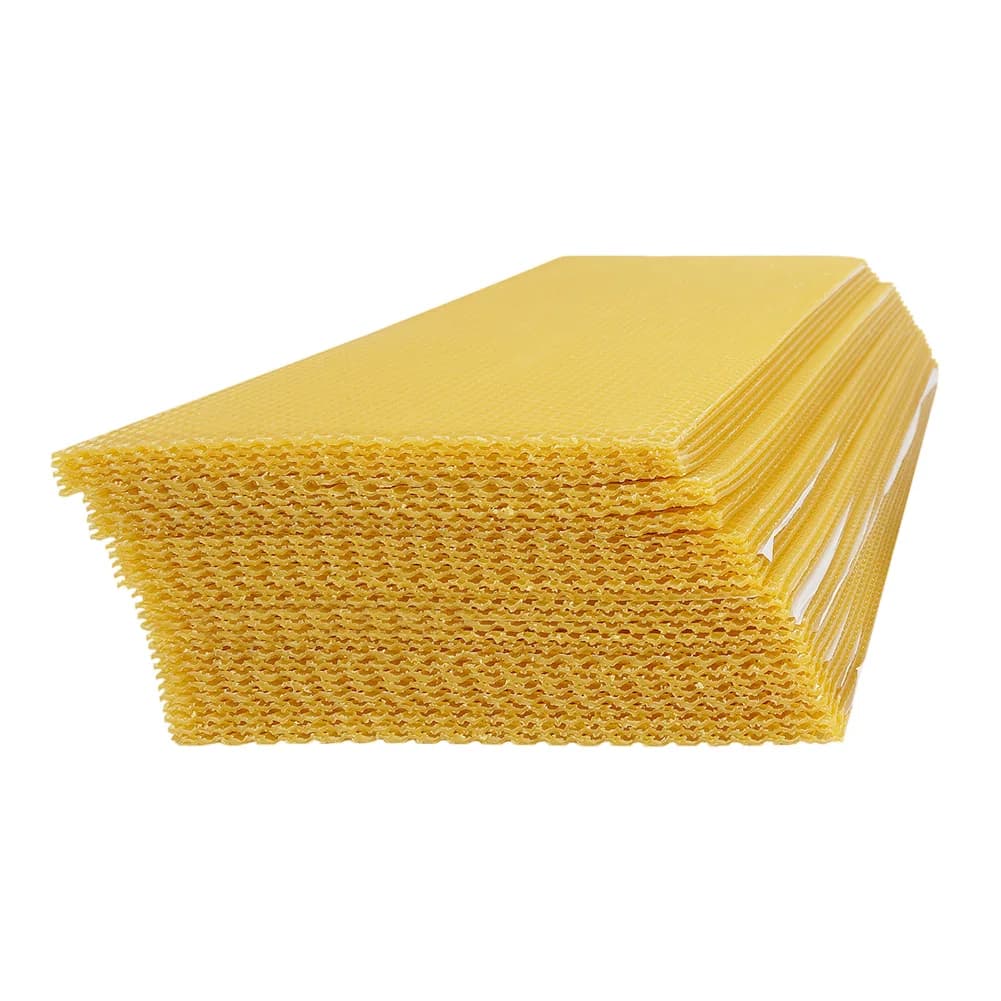 Fogli di cera d'api 195*415mm per la creazione di candele, cera naturale per telaini, fogli di cera per telaini a nido d'ape, forniture per apicoltura