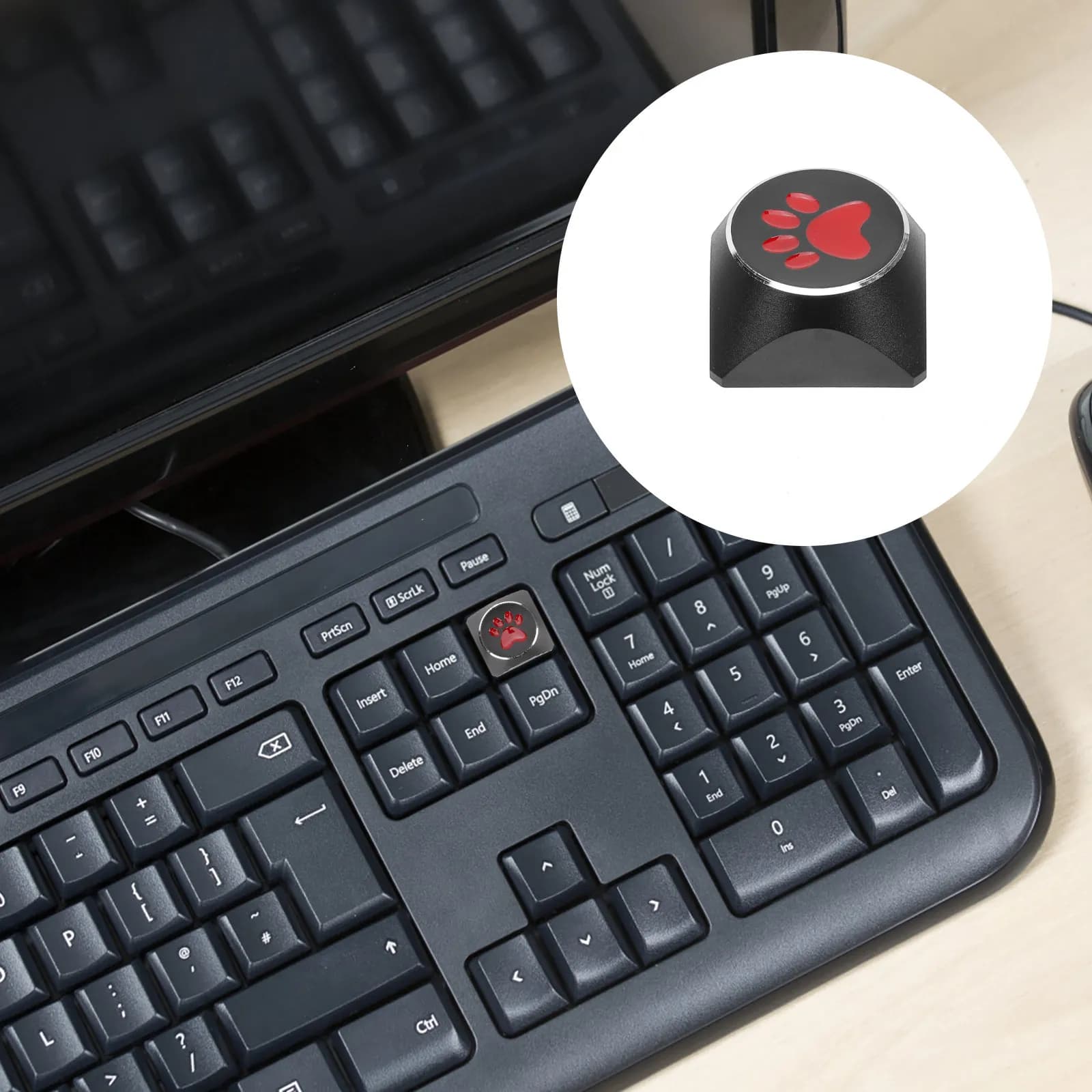 Keycap for Electronic Aluminum Alloy Gatto Shape Mechanical Keyboard with Side Printing for PC Gaming Keyboards