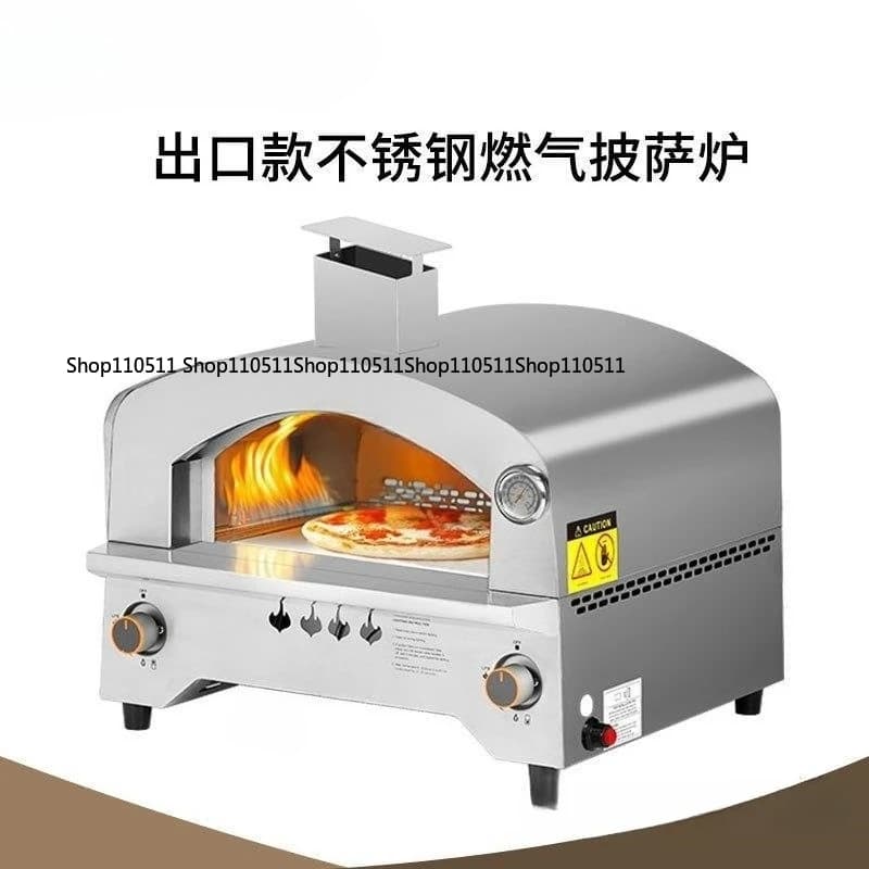 Forno a gas da esterno Mimiuo con pietra rotante automatica - Forni per pizza a propano portatili da 14 pollici per esterno - Professio