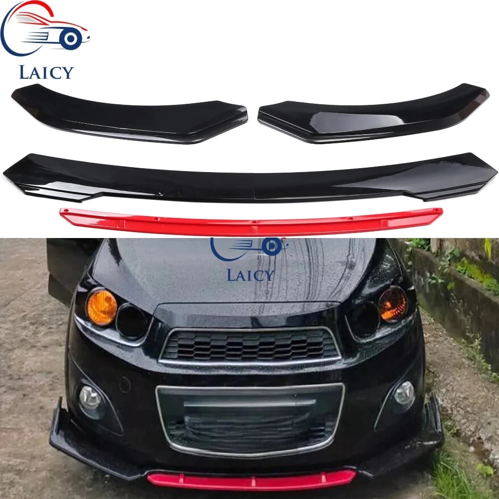 LAICY For Spark 2011-2022 Car Front Body Bumper Spolier Lip Chin Diffuser Splitter Air Dam Kit Protector Guard Covers