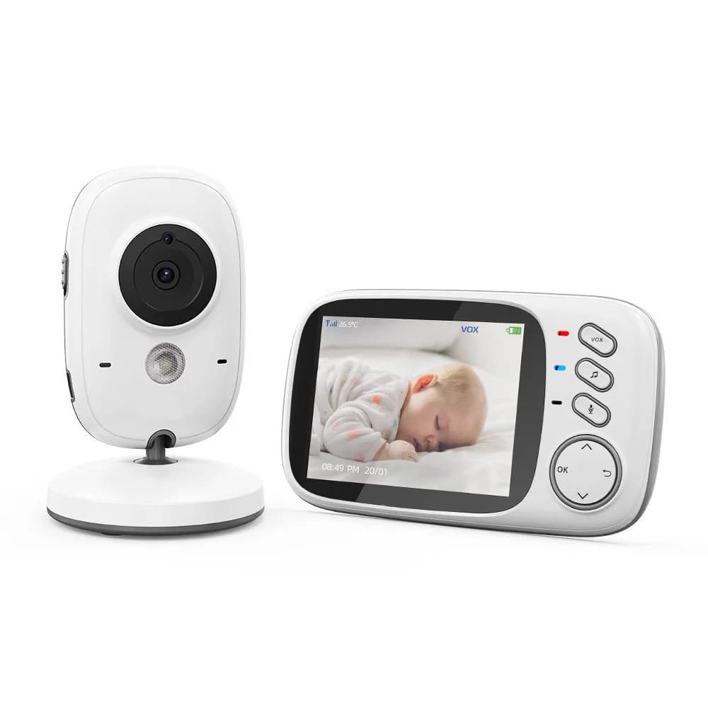 VB603 Baby Monitor 2.4G Wireless con LCD da 3,2 pollici Audio bidirezionale Conversazione Visione notturna Telecamera di sicurezza di sorveglianza Babysitter