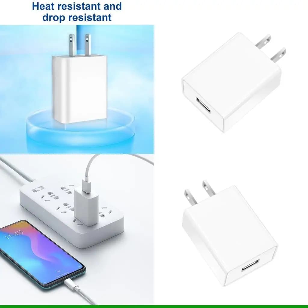 Adattatore da viaggio U55C con presa ricarica a 2 pin per caricatore da muro USB per viaggi negli Stati