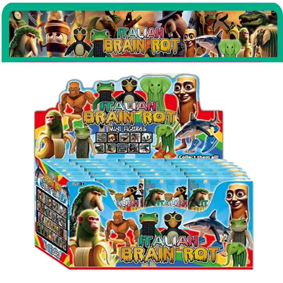 NEW Blind box Italian Brainrot AI Animals Tung Sahur Figure Tralalelo Tralala Figure Doll DeskOrnament Gift