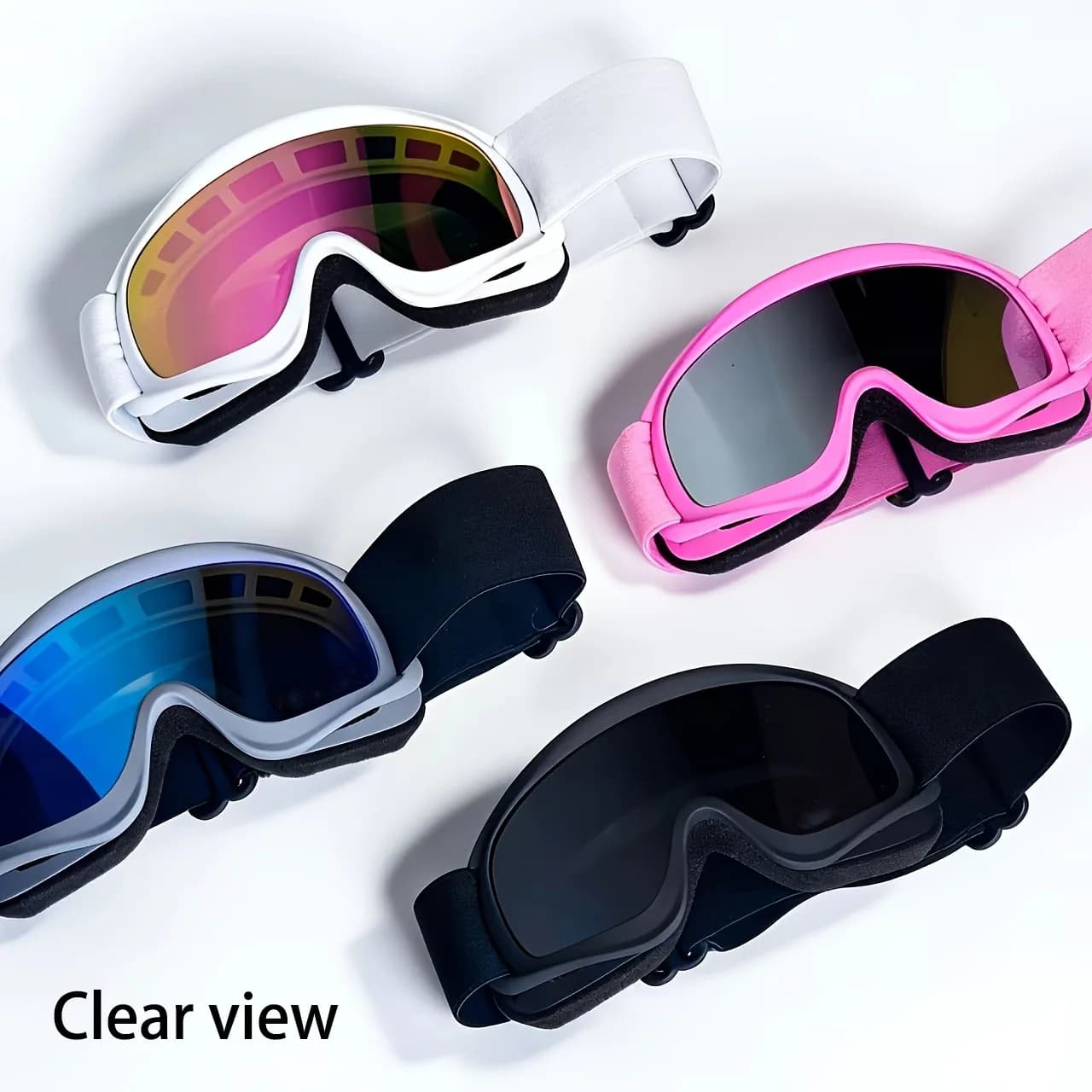 Occhiali da moto per bambini di piccole dimensioni, occhiali da sci, occhiali protettivi da alpinismo, occhiali antivento da neve per sport all'aria aperta unisex