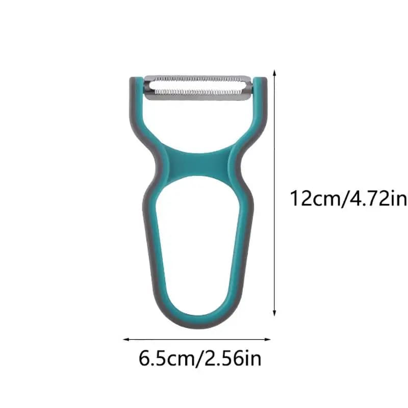 Set di 3 Utensili da Cucina Multifunzione in Acciaio Inox: Pelapatate, Affettaverdure e Grattugia Mini per Patate e Frutta