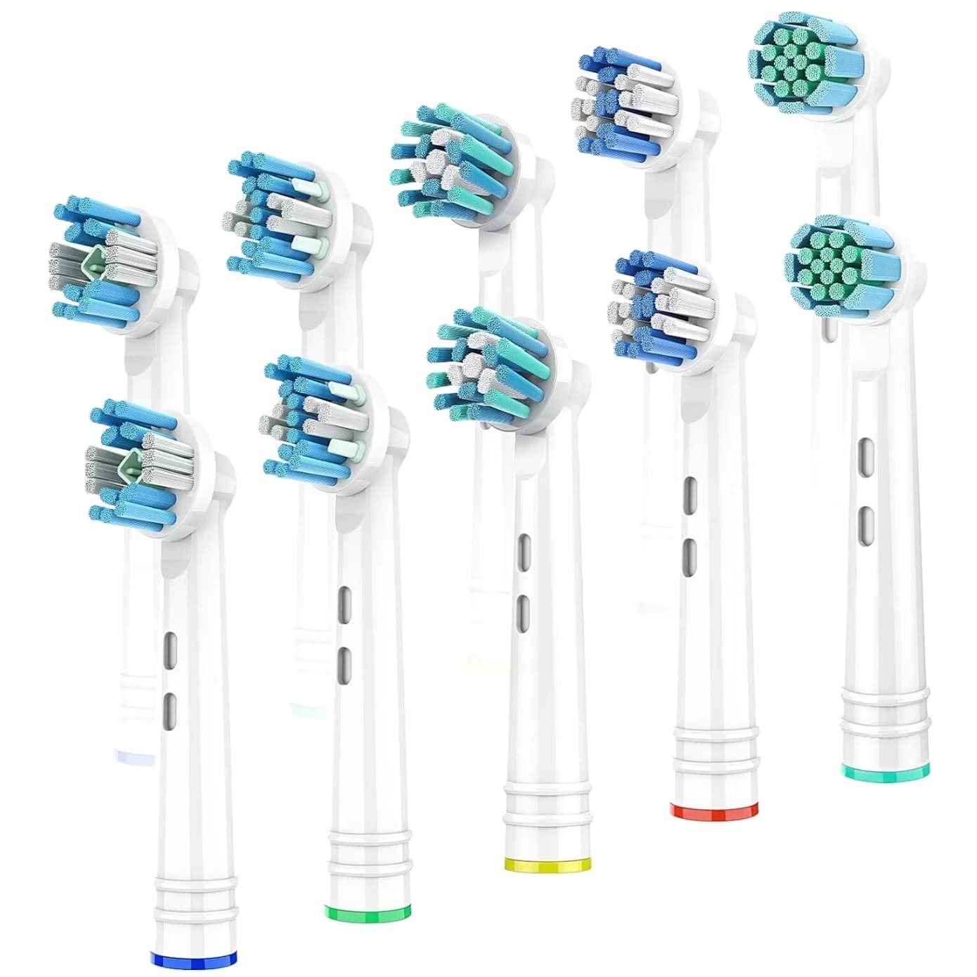 8 pieces spare heads for transverse action for electric toothbrush Oral B Trizone Triumph Vitality D100 D12 D16 D36