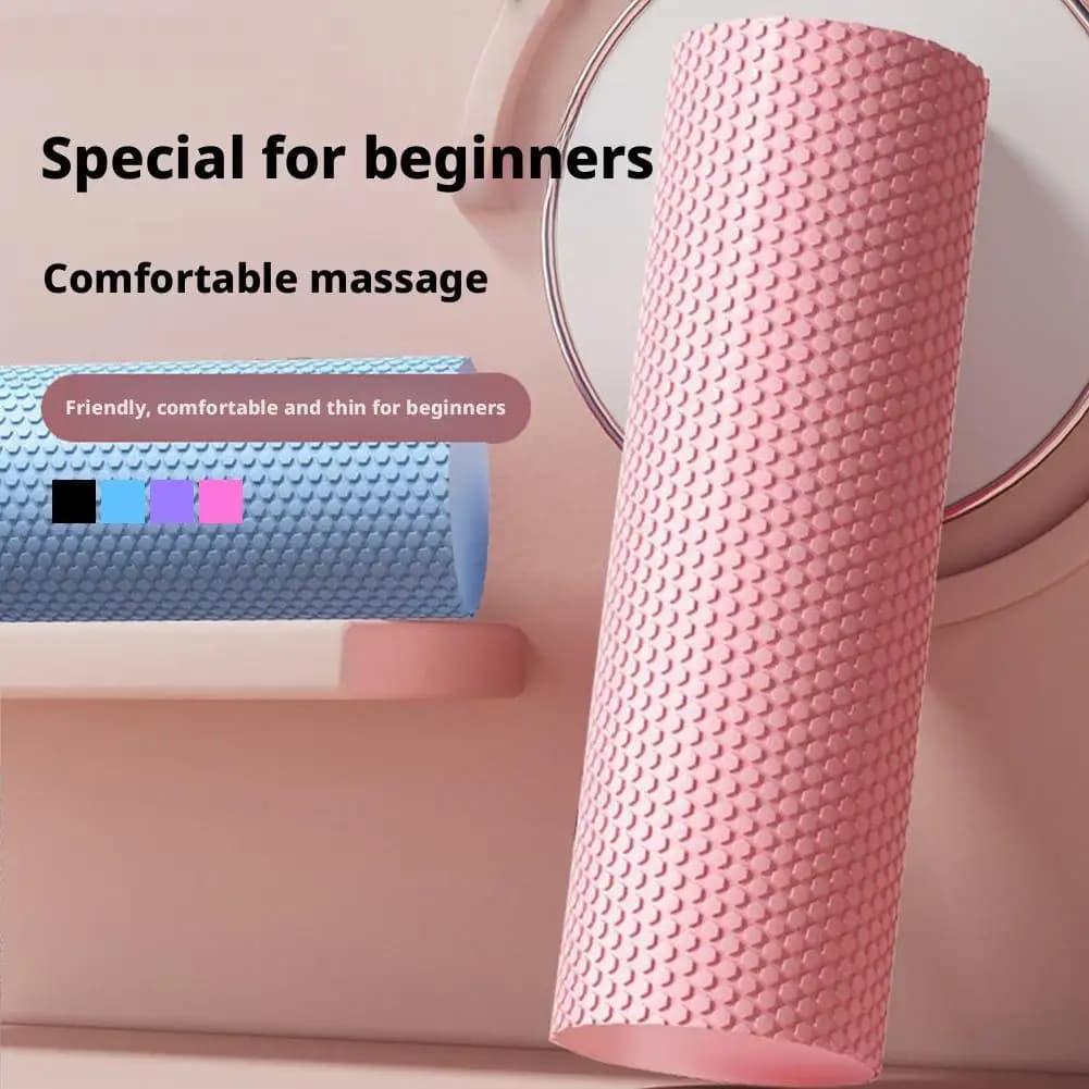 Yoga Roller Round EVA Foam Cylinder Hexagonal Roller For Pilates Exercise Enhanced Home Workouts Diameter 9.5cm Yoga Column
