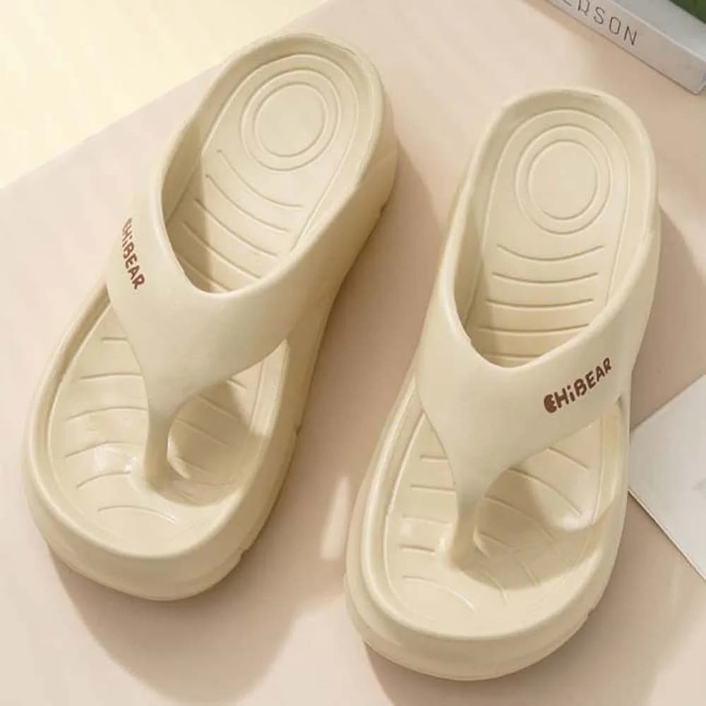 Pool Anti-slip Thick Soled Flip-flop Cartoon Bear Adult EVA Slippers Thickened Wear-resistant Bathroom Sandals Bedroom