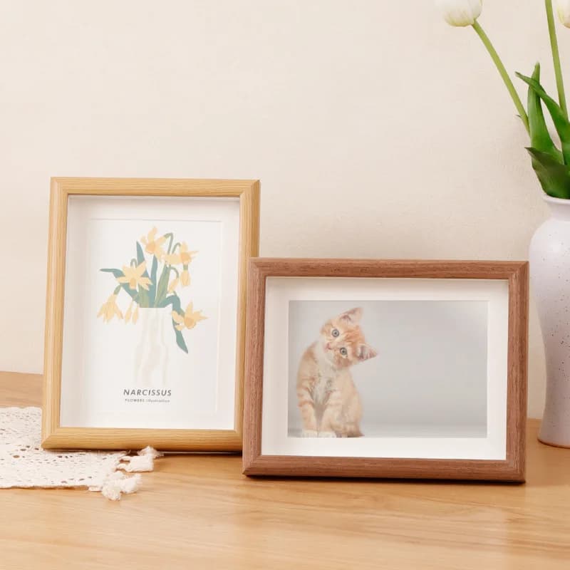 New Chinese Style Wooden Picture Frame Square Oil Painting Stick 7810 A4 3D Hollow Calligraphy Decoration Home Decor