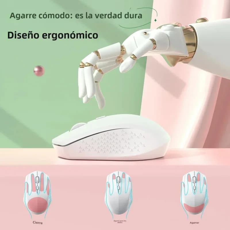 Bluetooth Mouse 5.2 2.4G 2.4G 2.4G Dual-mode Rechargeable Play Mouse 1600 DPI for Laptop Win Mac OS