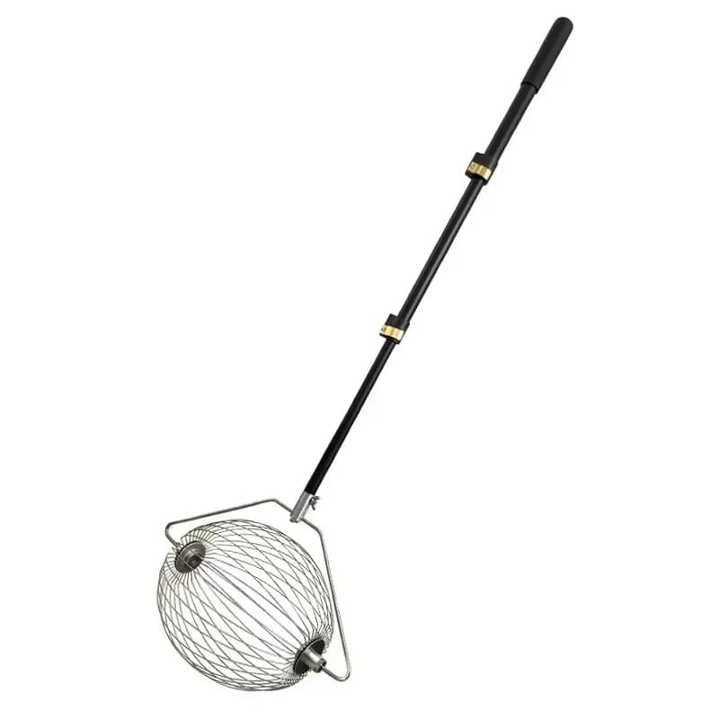 Raccoglipalline da tennis con asta telescopica, portatile e regolabile senza doversi piegare