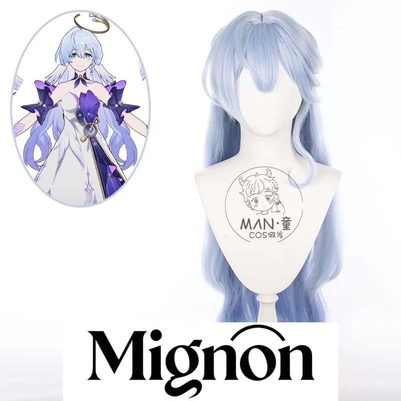 Honkai: Cosplay Wig Star Rail Robin Hair Long Curly Hair Package With Clip Tiger Color Mixed Halloween Gift