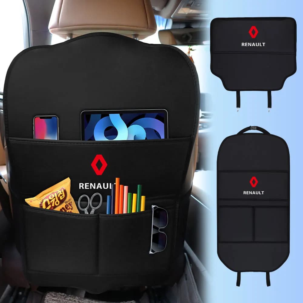 Accessori per auto Tasca portaoggetti multifunzione Porta laterale Sedile posteriore Scatola organizer per Renault Talisman 4 Megane 2 3 Fluence Kangoo