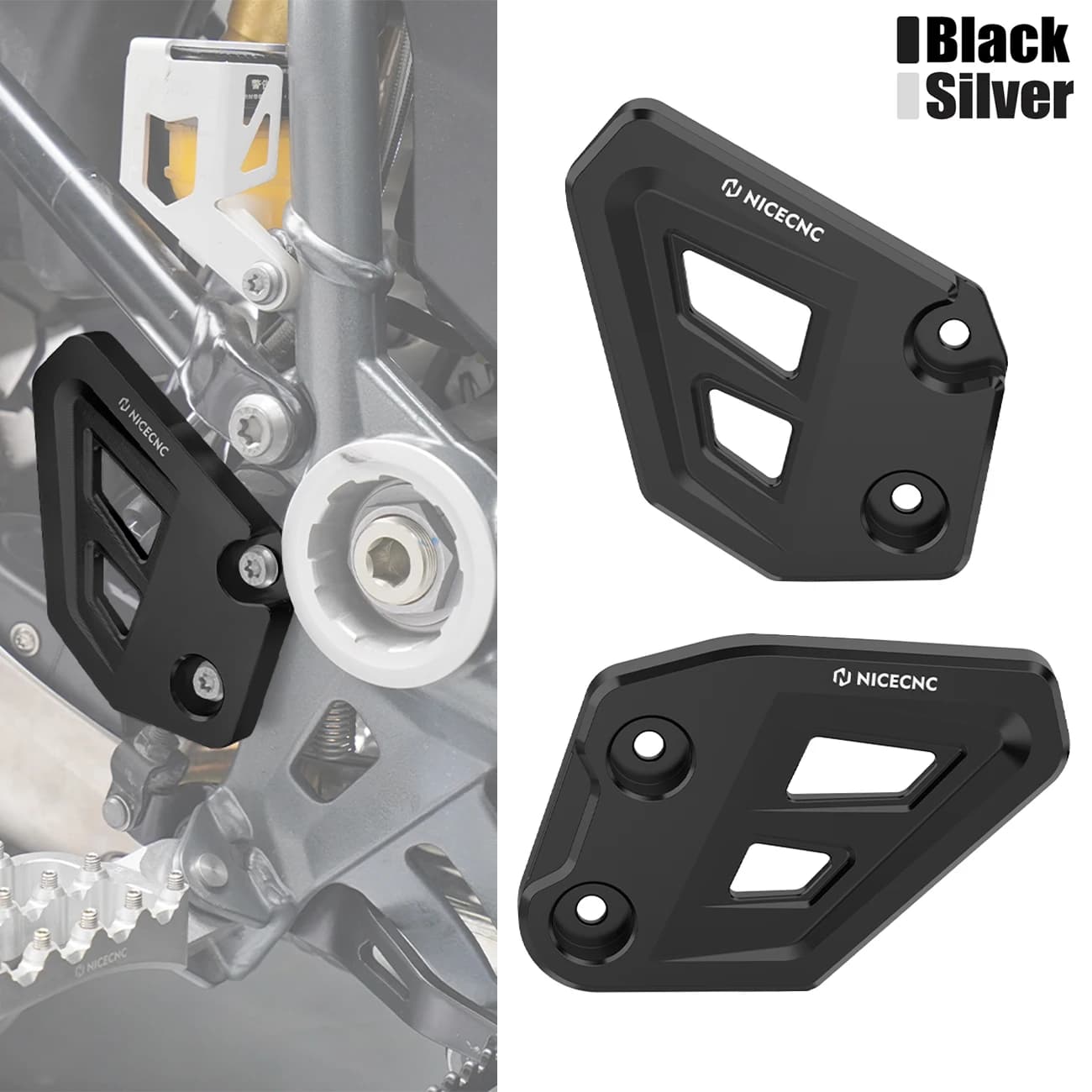 Motorcycle Aluminum Rear Brake Master Cylinder Guard Cover Protector for BMW R1250 GS GSA R1250GS/Adventure R1250GSA 2018-2023