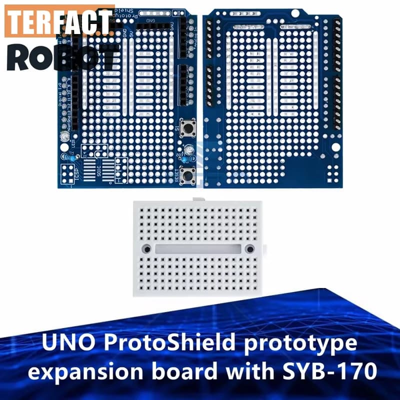 1PCS UNO ProtoShield prototype expansion board with SYB-170 mini breadboard based For Arduino UNO ProtoShield