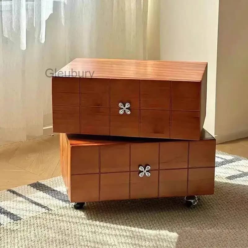 Comodino estetico e alla moda, moderno, nordico, francese, elegante, con gambe in metallo, classico, Mesa De Noche, mobili per camera da letto
