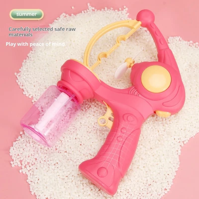Pistola Automatica per Bolle di Sapone Senza Perdite, Giocattolo Portatile per Eventi Speciali e Vendita Ambulante