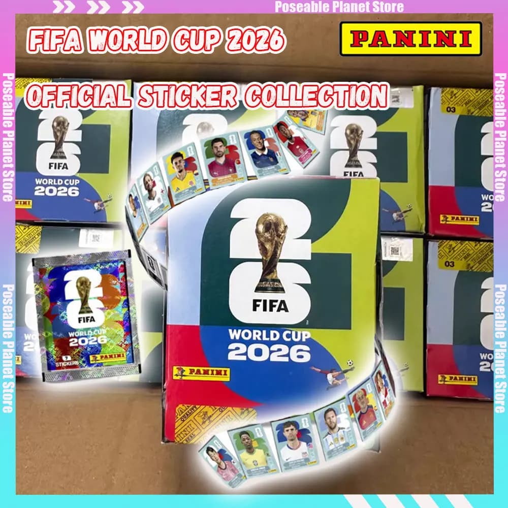 Official Genuine Panini 2026 FIFA World Cup Collect Football stickers Pack Card Album Collect Premium Edition Football Souvenir