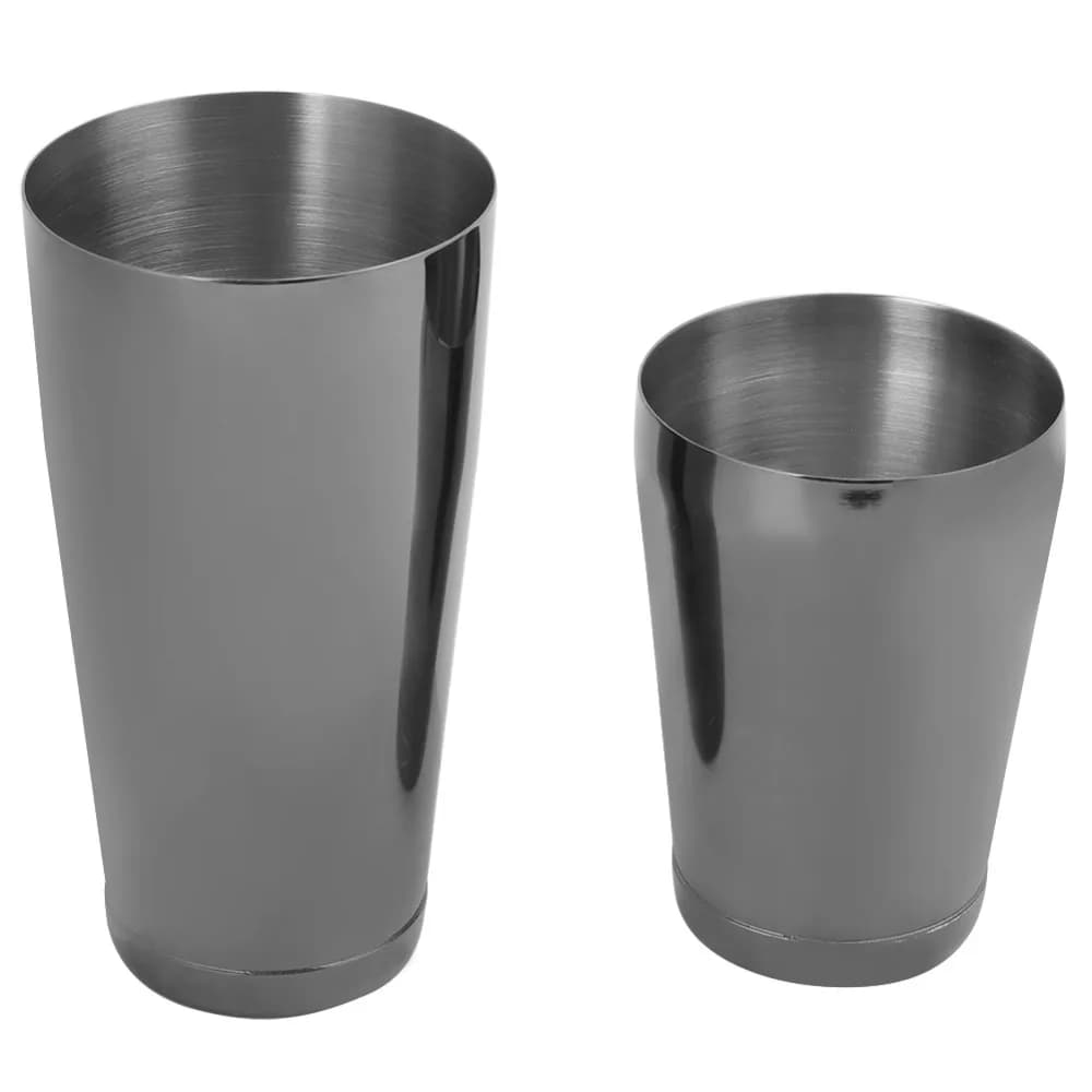 Professional Mirror Polished Cocktail Shaker Set Leak-Proof Design Black Bar Shaker Set Stainless Steel Shaker Bar