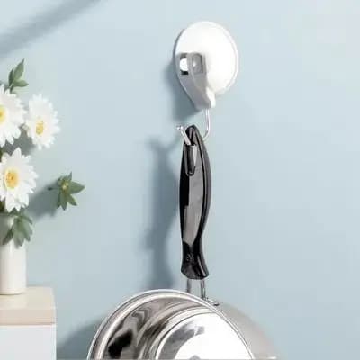 Set di 3 Ganci a Ventosa Industriali in ABS, Resistenti e Rimovibili, per Bagno, Cucina, Doccia, Asciugamani, Accappatoi, Borse, Cappelli