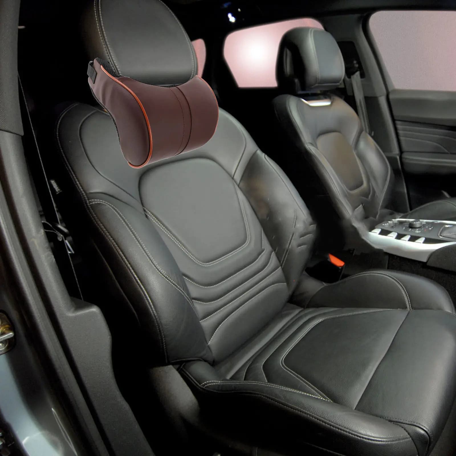 Cuscino Poggiatesta per Auto in Memory Foam, Supporto per il Collo, Fodera Rimovibile e Lavabile, Traspirante, Morbido ed Ergonomico per Auto, Casa e Ufficio