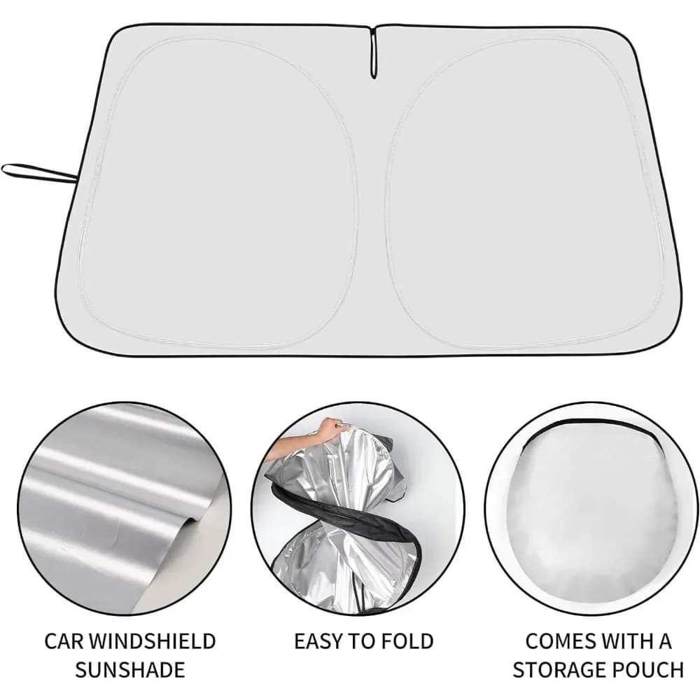 Car Sunshade, Front Gear Sunshade Heat Insulation Sunshade Curtain, Interior Sunshade, Sunshade Panel