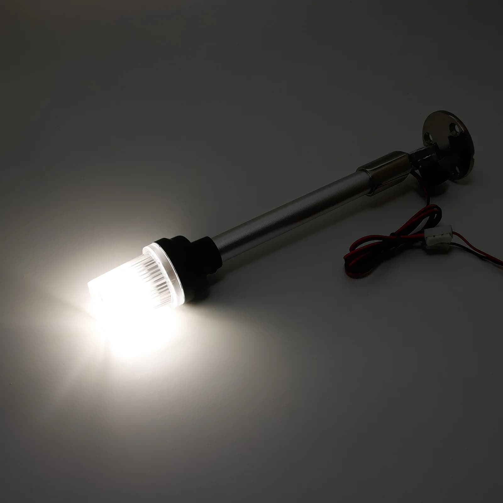 Luce di Navigazione Pieghevole Z 12 Pollici, Luce di Ancoraggio LED per Barche, Yacht e Segnalazione Marina 12V/24V