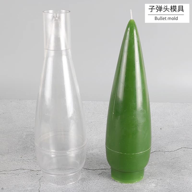 Aromatherapy soap mold to make candles Chocolate cake decoration Candle mold with Christmas bullet design Silicone mold