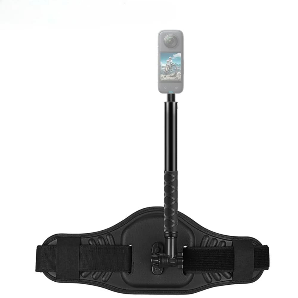 Selfie Stick Monopiede e cinghia di montaggio per cintura in vita per GoPro, Insta360 X4, DJI, Ricoh e altre action camerette panoramiche