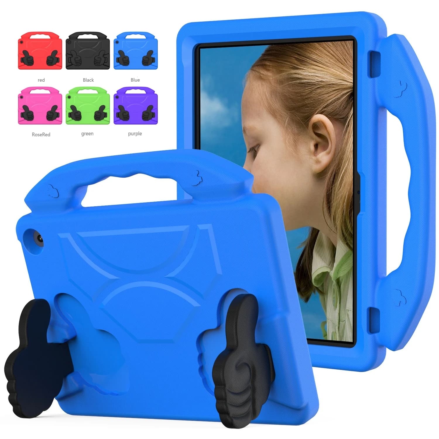 Per Amazon Fire Max 11 13th Gen HD10 HD 10 2023 2021 Custodia EVA Supporto per le mani Supporto per bambini Tablet Cover HD8 HD 8 Plus 2020 Fire 7 2022